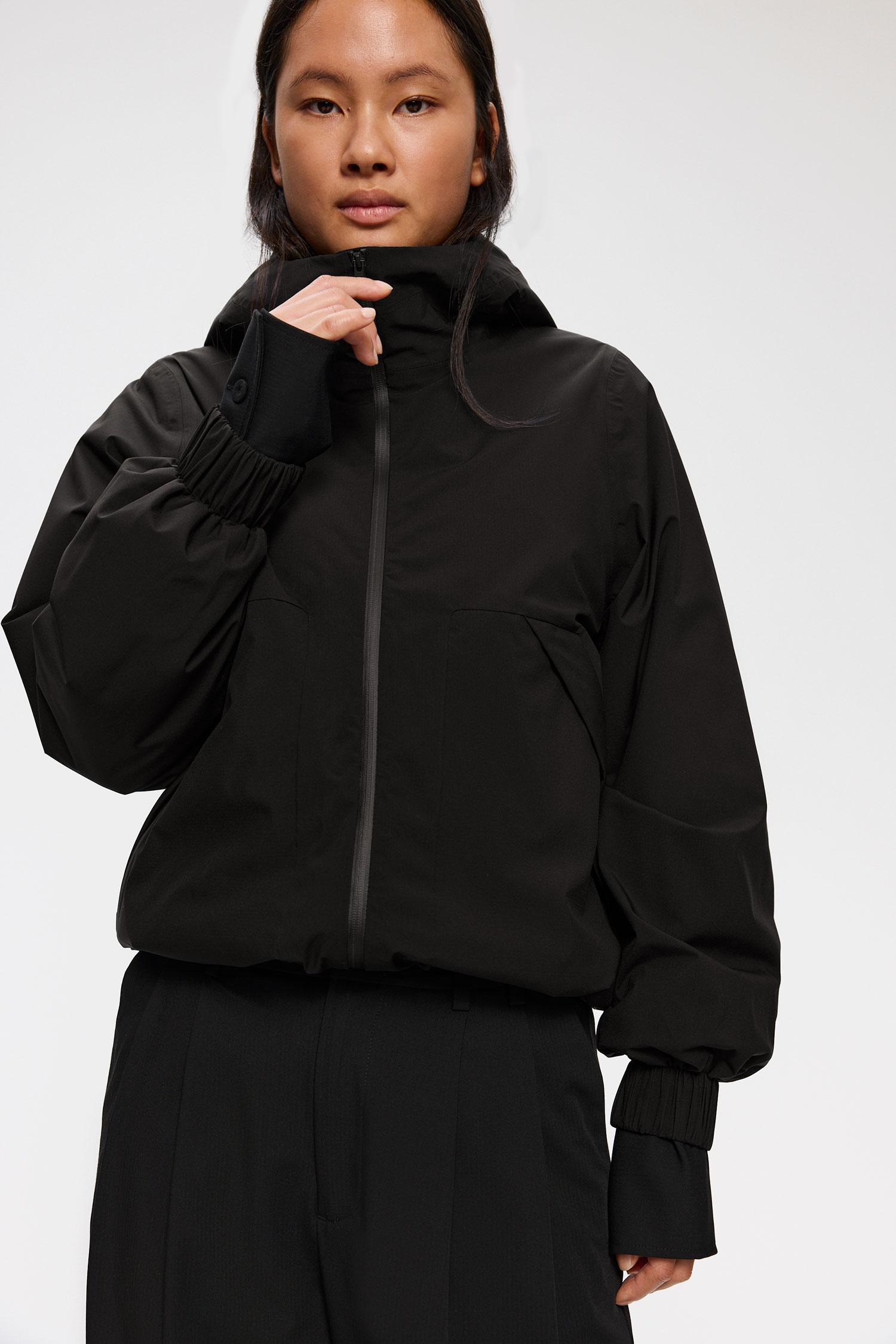 Elvine Disa Black Damen Wasserdichte Jacke Kapuze schwarz